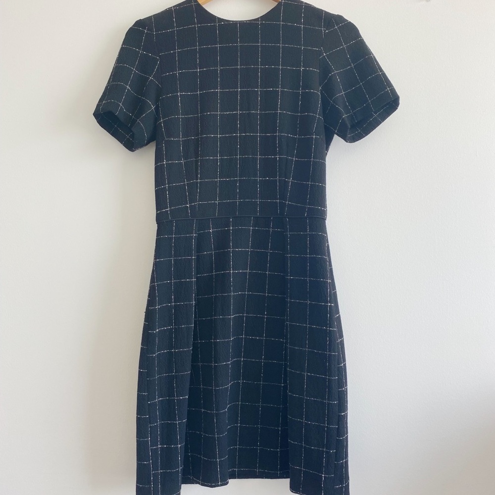 H&M Windowpane Dress, size 2